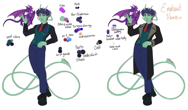 Endrust character sheet